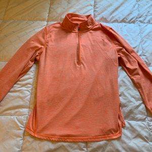 Danskin Peach Semi-Fitted Quarter Zip